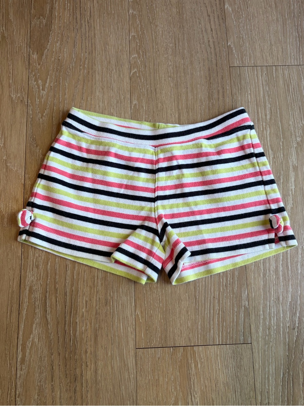 Gymboree Striped Soft Knit 100% Cotton Shorts w/ Bow Detail
